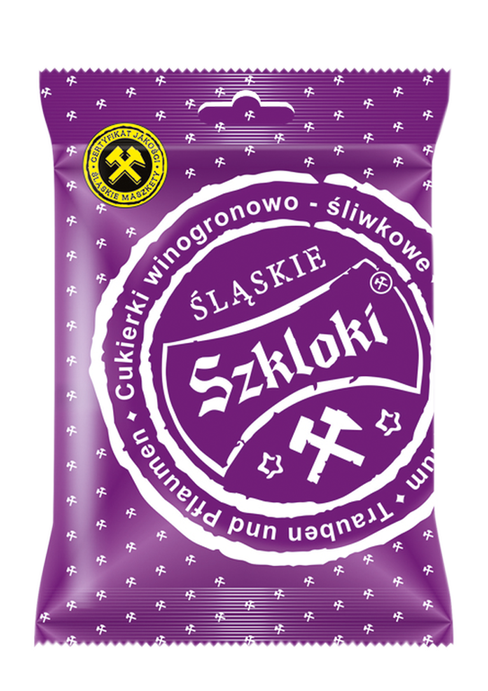 Cukierki Szkloki Śląskie winogornowo - śliwkowe 80 g